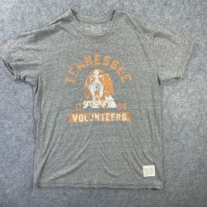 Tennessee Volunteers Shirt Mens Small Gray NCAA Football Retro Brand Smokey